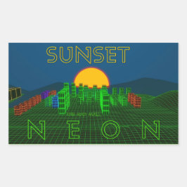 Stickers "SUNSET NEON" du centre commercial Rad Ma