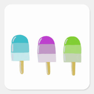 Stickers Super Cute Avec Popsicle 3 Design