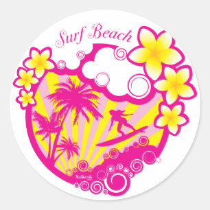 Stickers surf Beach