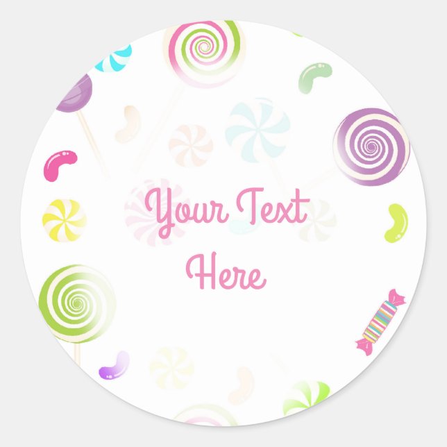 Stickers Sweet Candy Lollipop Favoriser (Devant)