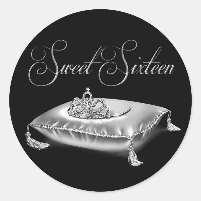 Stickers Sweet sixteen Tiara Princess (Devant)