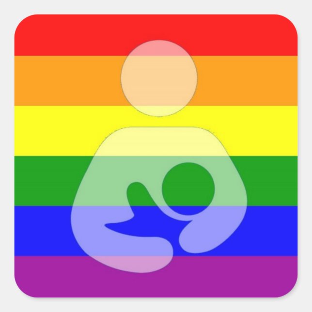 Stickers Symbole d'allaitement de fierté (Devant)