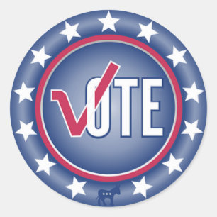 Stickers Symbole d'âne du démocrate du vote patrio