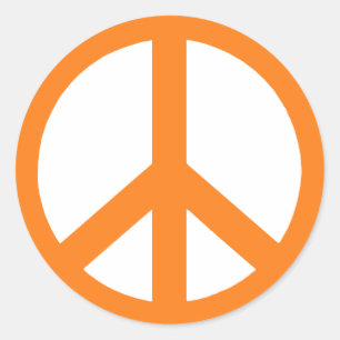 Stickers Symbole de Paix Orange