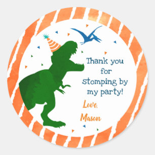 Stickers T-rex Dinosaur Trois Rex Party Faveur