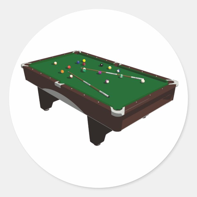 Stickers table de billard (Devant)