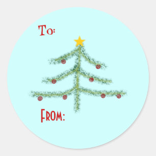 Stickers Tag Christmas Spirit