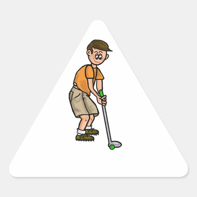 Stickers Tag de nom de Golfer masculin (Devant)
