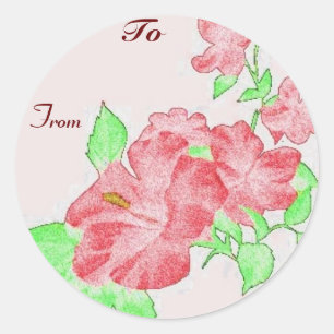 Stickers Tag Hibiscus