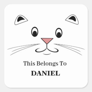 Stickers Tag Name pour enfants
