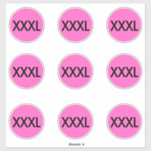 Stickers Taille Vêtements Étiquettes