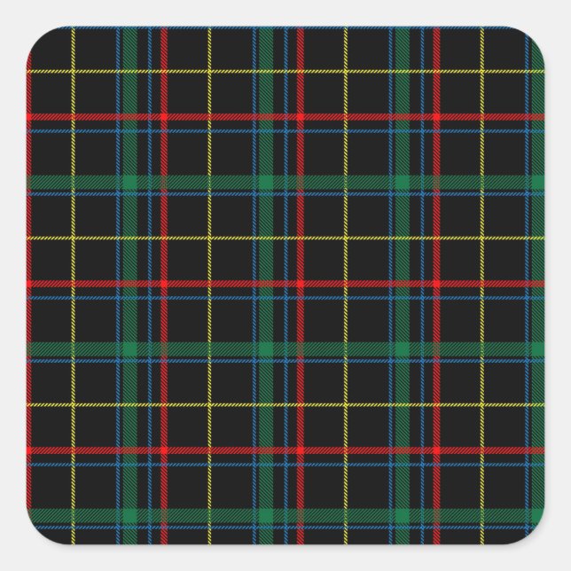 stickers tartan plaid (Devant)