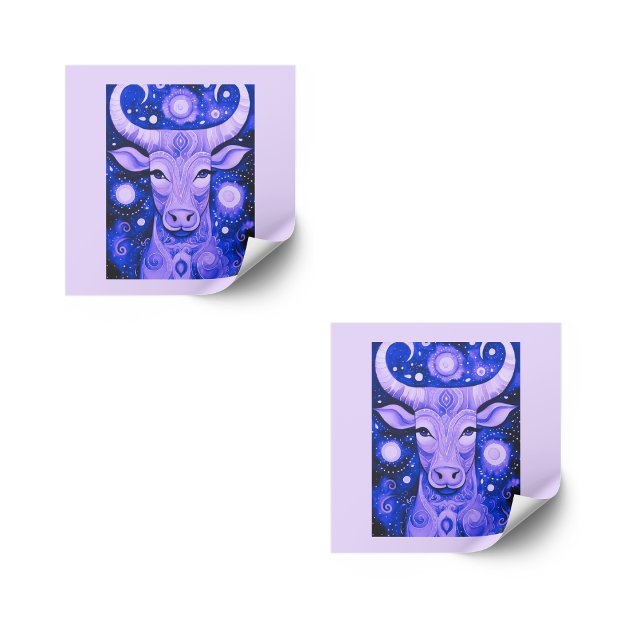 Stickers Taurus : Ensemble violet de stickers Taur (Créateur téléchargé)
