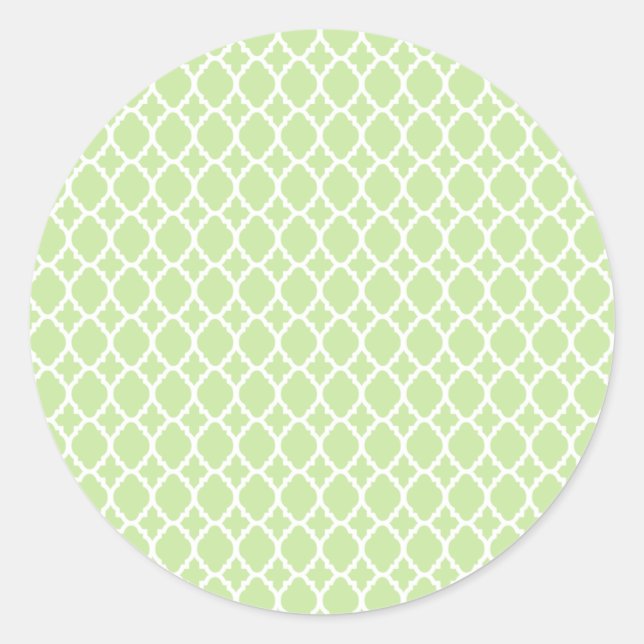 Stickers Tea Vert Carrelage Marocain (Devant)
