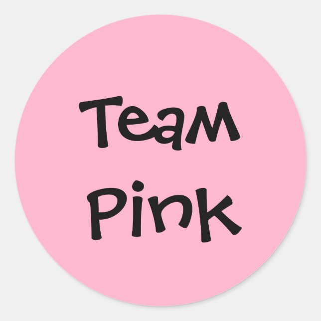 Stickers "Team Pink" (Devant)
