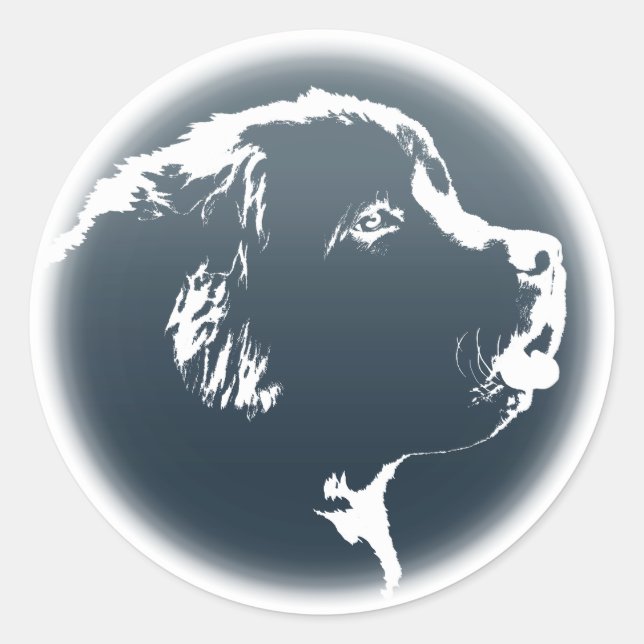Stickers Terre-Neuve Stickers Chien de Terre-Neuve (Devant)