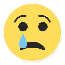 Stickers Tête Triste