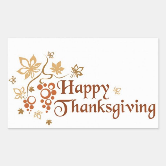 Stickers Thanksgiving/Bon thanksgiving (Devant)
