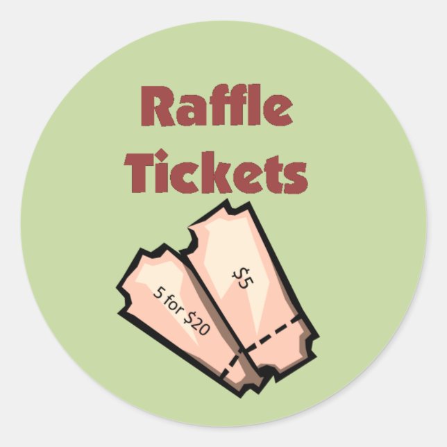 Stickers Ticket Raffle (Devant)