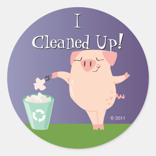 Stickers Tidy Piggy Reward (Devant)