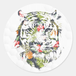 Stickers TIGER Cute - Motif tropical