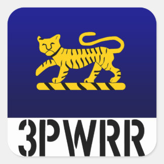 Stickers tigre 6 x 3PWRR
