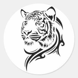 Stickers tigre de style tribal