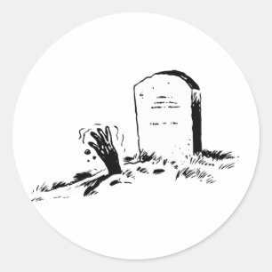 Stickers Tombstone Et Main