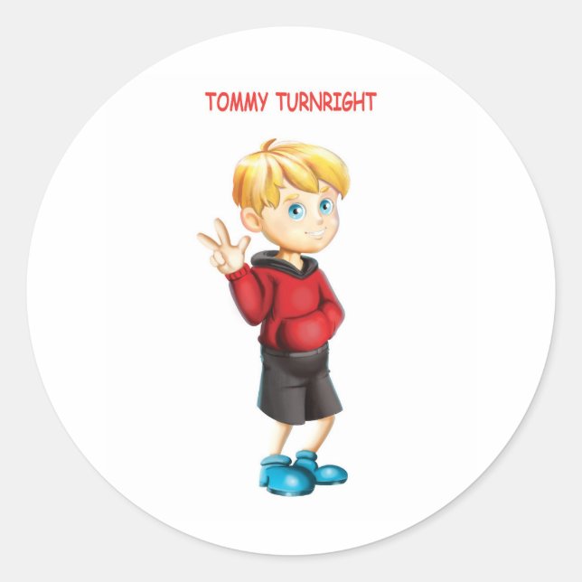 Stickers Tommy Turnright (Devant)