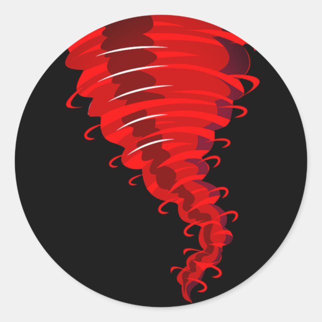 Stickers Tornado Red Twister en colère (Devant)