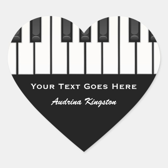 Stickers Touches de piano (Devant)
