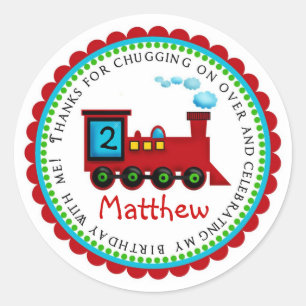 Stickers Train Anniversaire