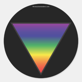Stickers triangle arc-en-ciel - Arrière - plan noi