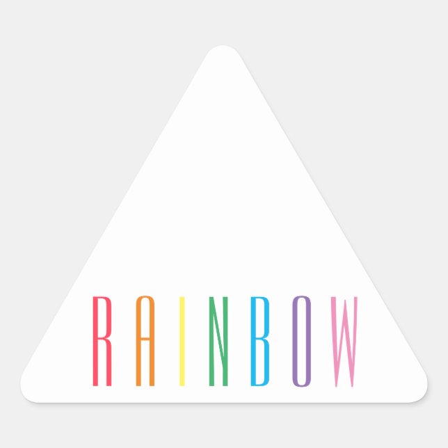 Stickers Triangle RAINBOW (Devant)