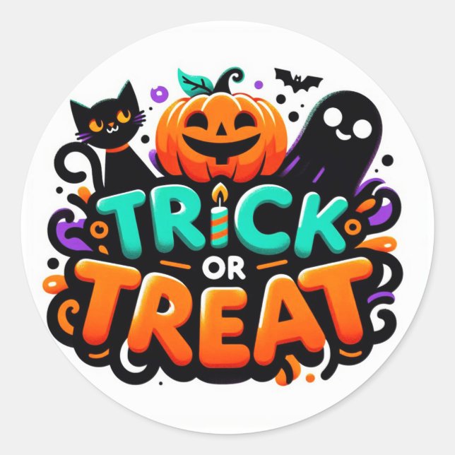 Stickers Trick ou Treat (Devant)