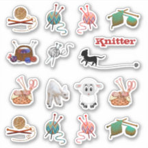 Stickers tricot en fibre de fil