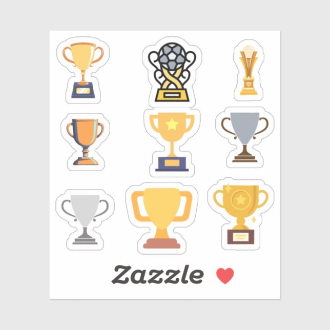 Stickers Trophée (Feuille)