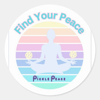 Stickers "Trouvez votre paix" Pickleball