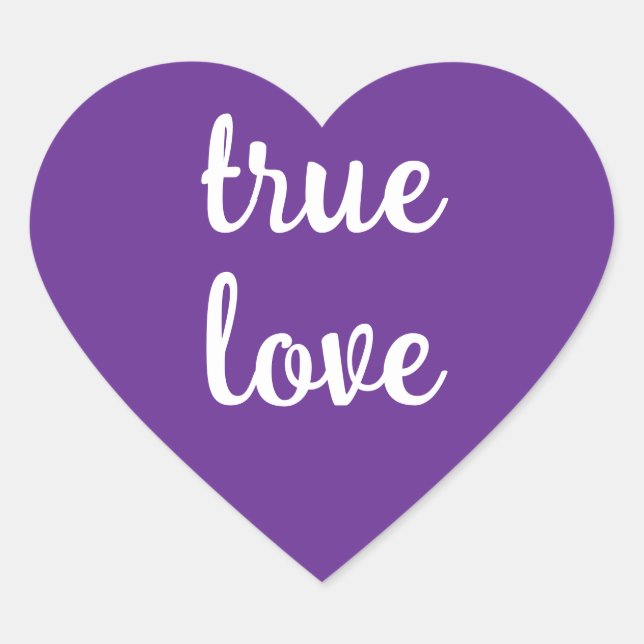 Stickers True Love Heart (Devant)