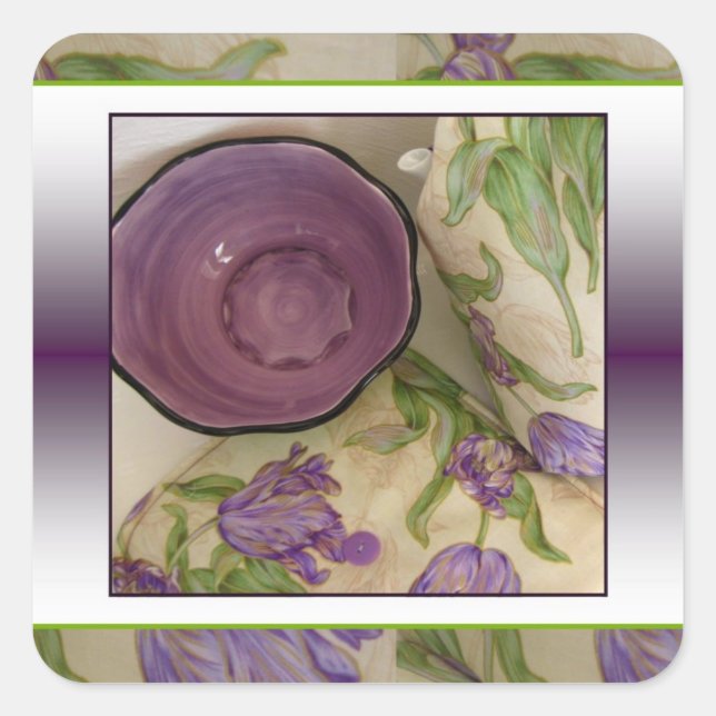 Stickers Tulipe violet de Son Altesse (Devant)