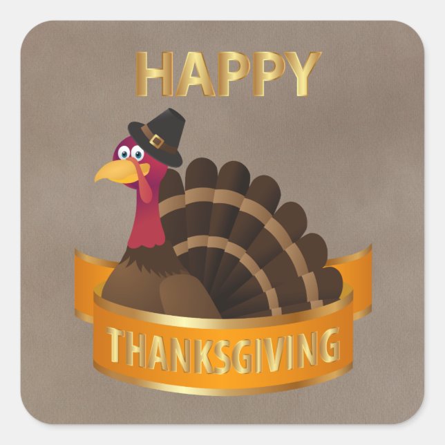 Stickers Turquie bon thanksgiving (Devant)