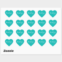Stickers Turquoises Merci | Merci universel