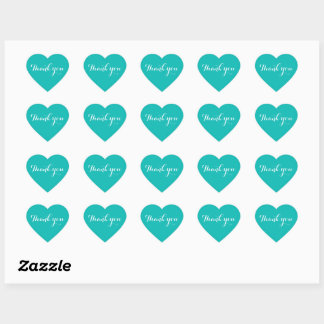 Stickers Turquoises Merci | Merci universel