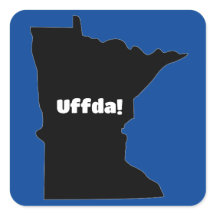 Stickers Uffda de Minnesota personnalisables