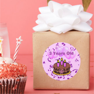 Stickers Ultra mignonne 3 ans Anniversaire