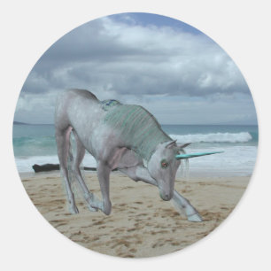 Stickers Unicorn à corne