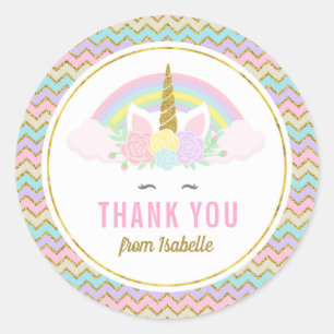 Stickers Unicorn Arc-en-ciel magique