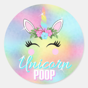 Stickers Unicorn, Unicorn Poop, faveurs du parti