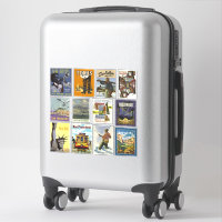 stickers USA Travel Poster