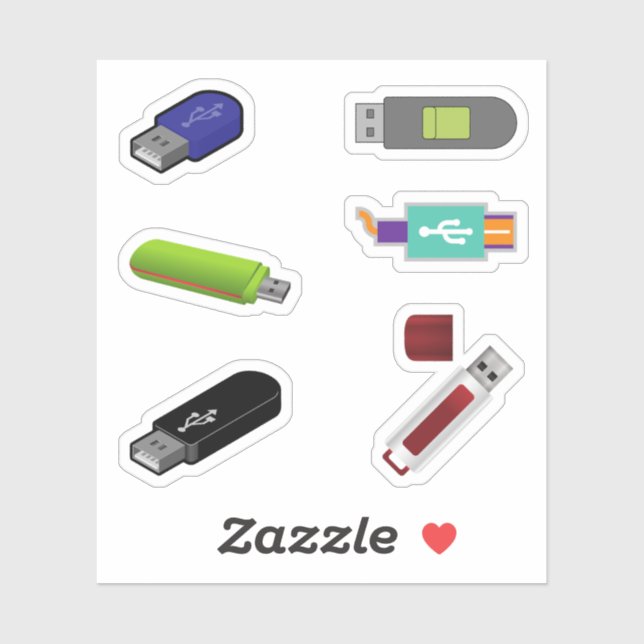 Stickers USB Flash Drive (Feuille)